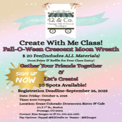 Picture of Create with me - Fall-O-Ween Crescent Moon Wreath Workshop
