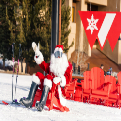 Picture of Santa and Mrs. Claus Visit Purgatory Mountain