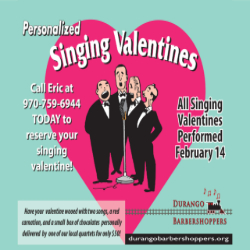 Picture of Durango Barbershoppers Singing Valentines