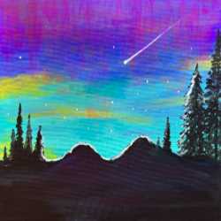 Picture of Painting Party at Los Amigos Del Dur - Aurora Borealis