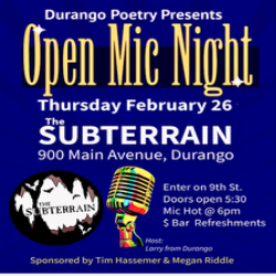 Picture of Durango Poetry Open Mic Nite Special