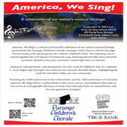 Picture of Durango Choral Society Presents: America, We Sing! 