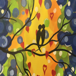 Picture of Warhol and Wine: Lovebirds