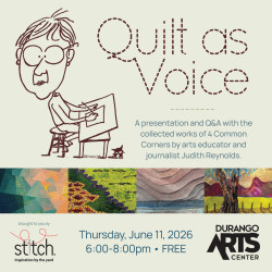 Picture of Presentation of "The Quilt as Voice" with Judith Reynolds