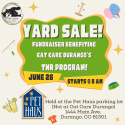 Picture of Yard Sale Fundraiser for Cat Care Durango