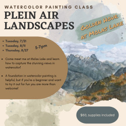 Picture of Plein Air Landscape Painting: Molas Lake