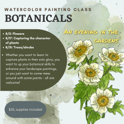 Picture of Botanical Watercolor Painting Workshop - Trees and Shrubs